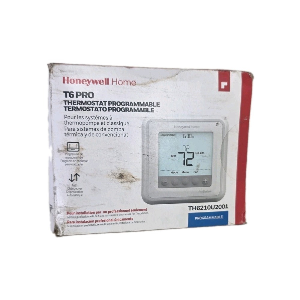 HONEYWELL T6 PRO PROGRAMMABLE THERMOSTAT TH6210U2001
